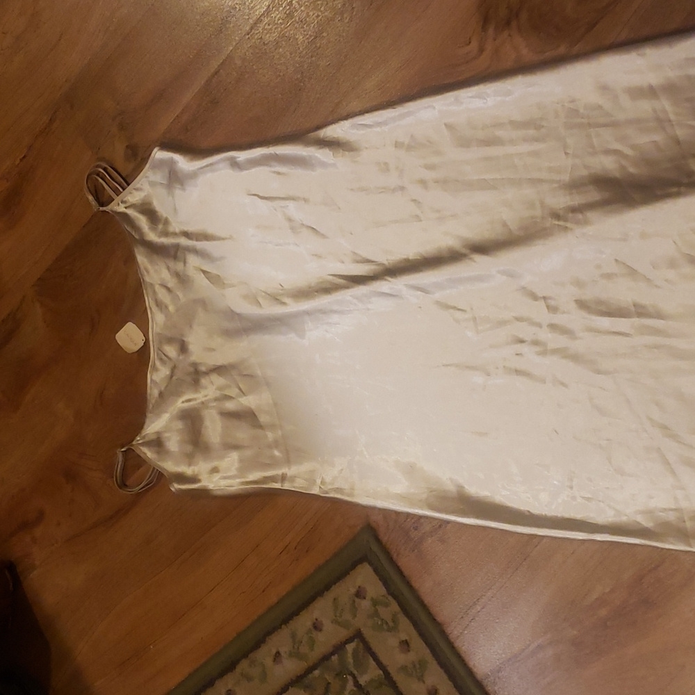 NWT Cacique for Lane Bryant nightgown shiny tan size Large